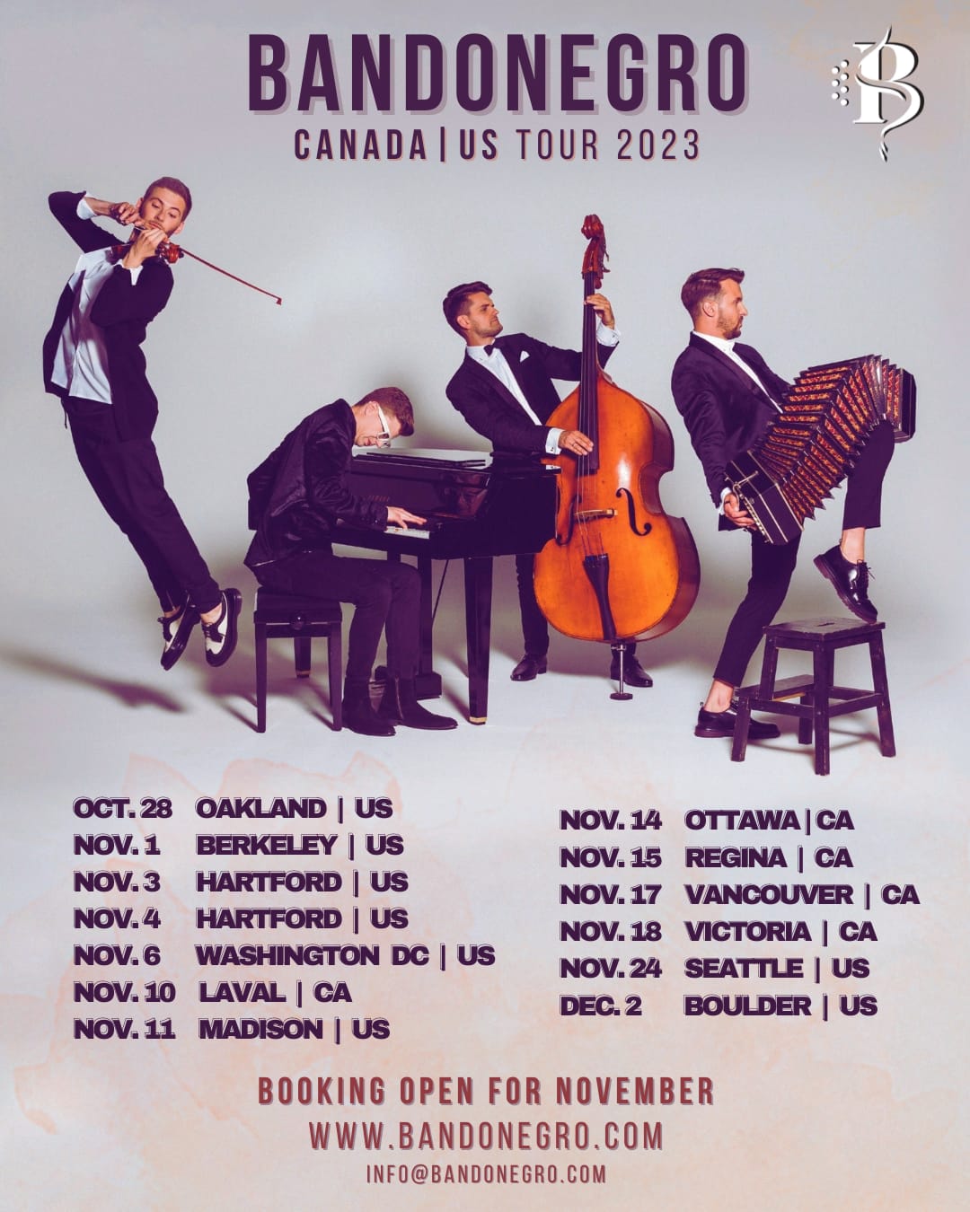 USA & CANADA TOUR – Victoria